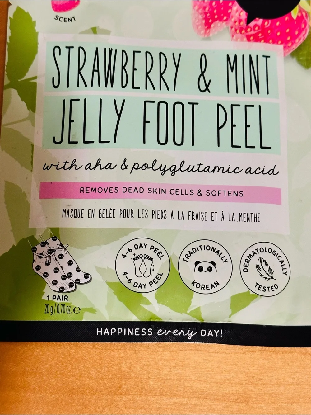 Strawberry & Mint Jelly Foot Peel